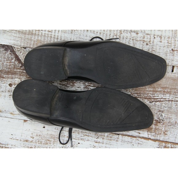 ALFANI Men Sz 12 Black Oxford Lace-Up Dress Shoes - Picture 7 of 7